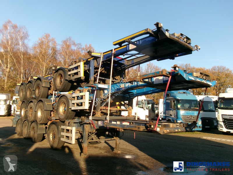 Kamion Stack - 3 x splitter container chassis...