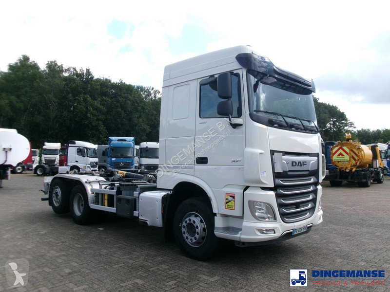 Camion DAF 480 FAN 6x2 Hyva container hook 20 t