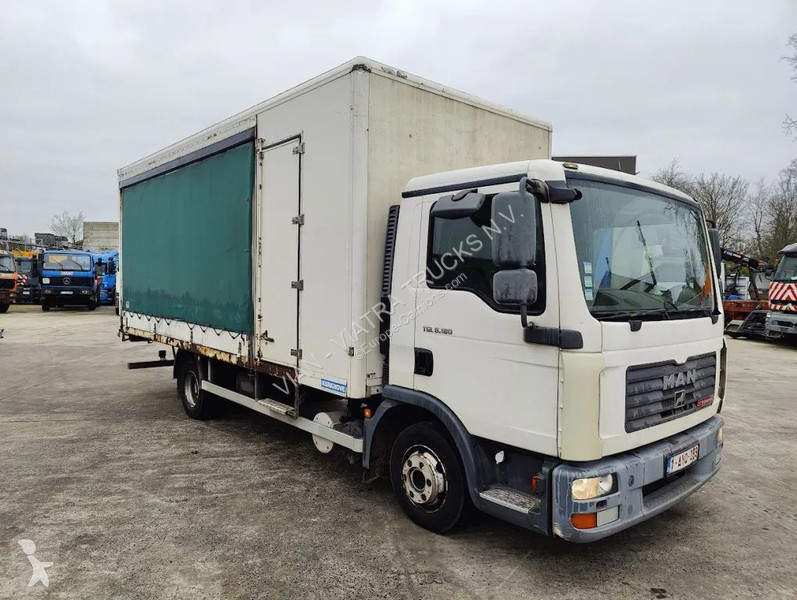 Camion MAN 8.180 4X2 BB Semi-tautliner + Box /...