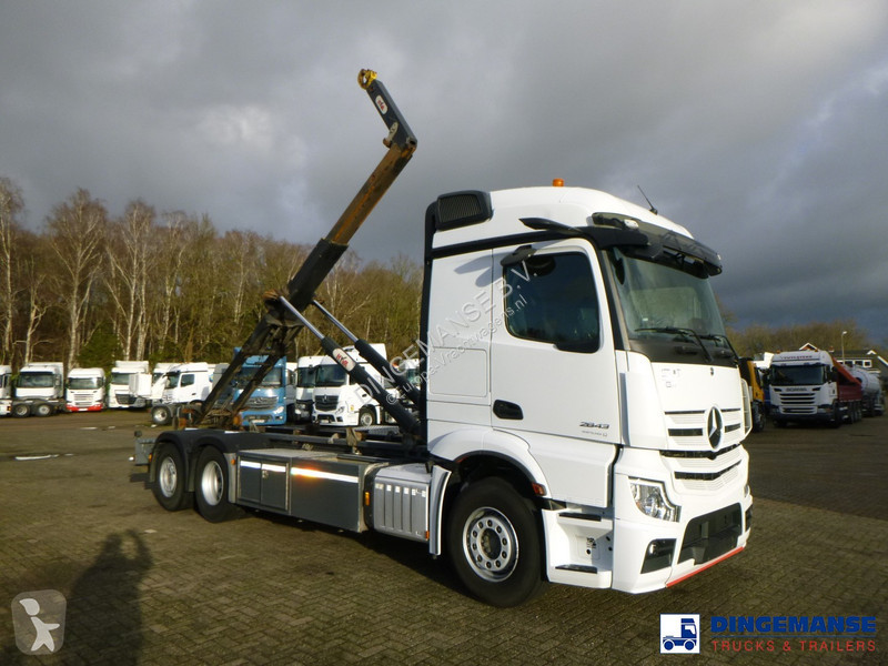 Camion Mercedes 2843 6x2 Hyva container hook 20t