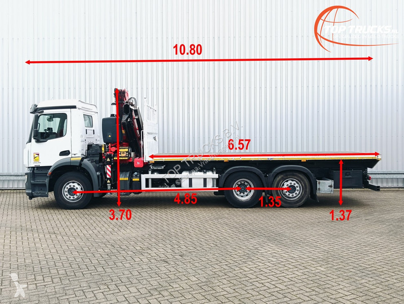 Camion Mercedes 2535 6x2 -17 TM Fassi Kraan,...