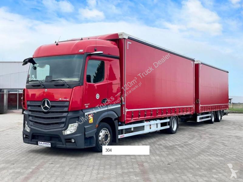Lastbil med släp Mercedes ACTROS / ZESTAW...