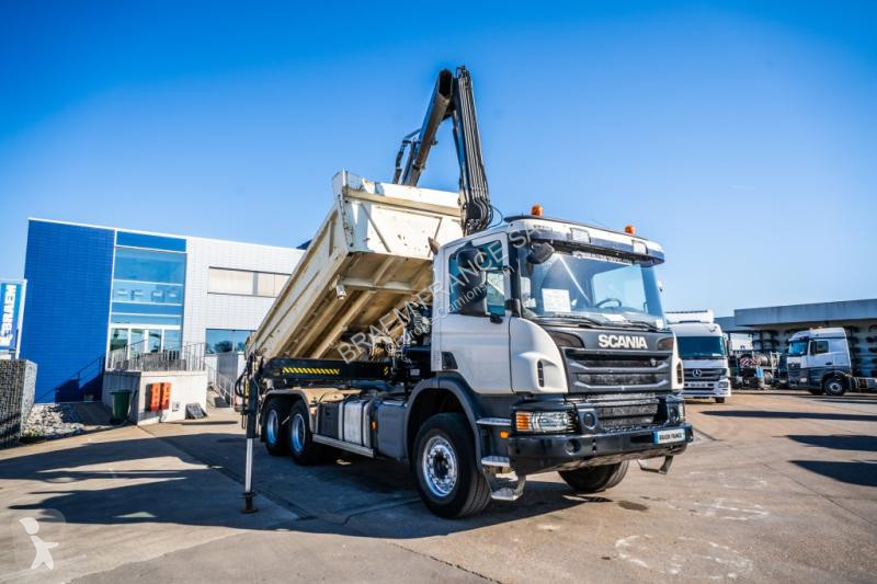Camion Scania P 400 // BIBENNE // RUE HIAB 16...