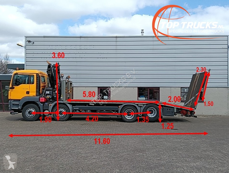 Camión MAN 35.360 8x2 - 16 TM Hiab Kraan,...
