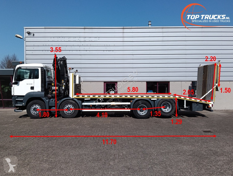 Camion MAN 35.360 8x2 - Hiab 16 TM Kraan,...