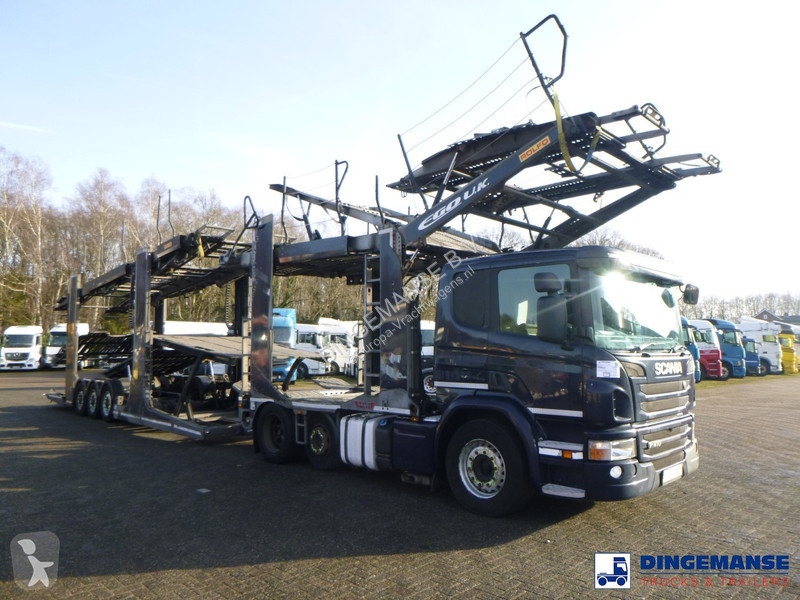 Camion Scania 410 6x2 RHD Rolfo car transporter