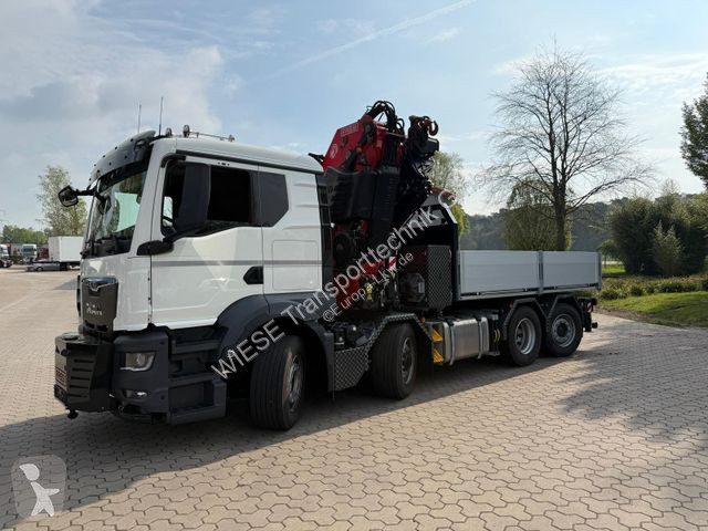 Lastbil MAN 35.520 8x4 Kran assi 800, OHNE...