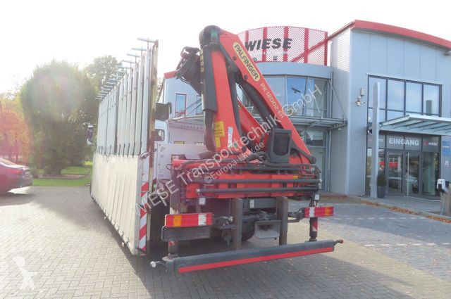Kamion Mercedes 1833 L - Glastransporter Kran...