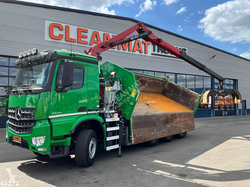 Camion Mercedes 3743 8x4 Euro 6 HMF 19 Tonmeter...