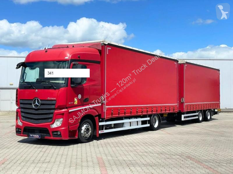 Lastbil med släp Mercedes ACTROS / ZESTAW...