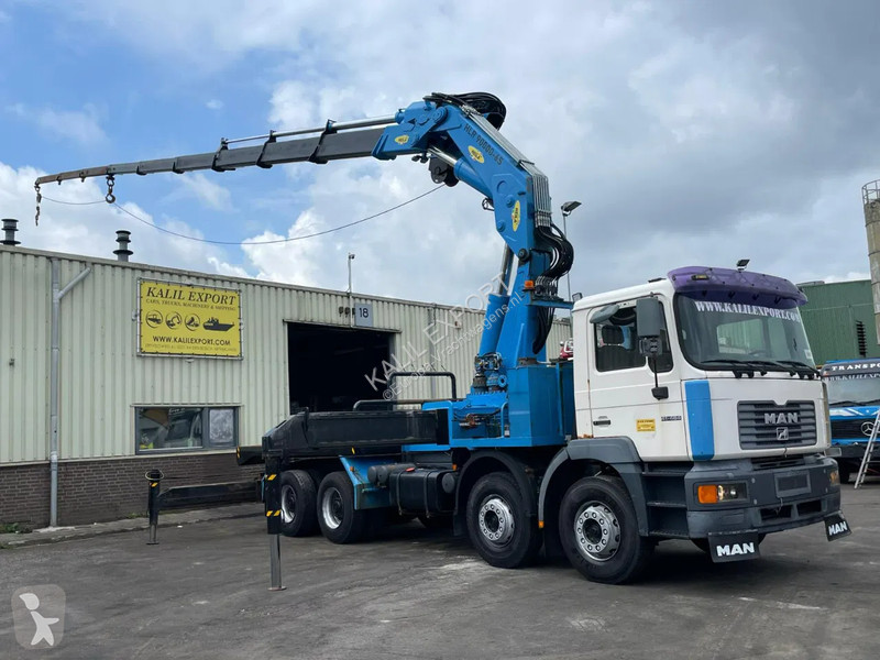 Lastbil MAN Heila 90.000 6S Crane 8x4 Full...