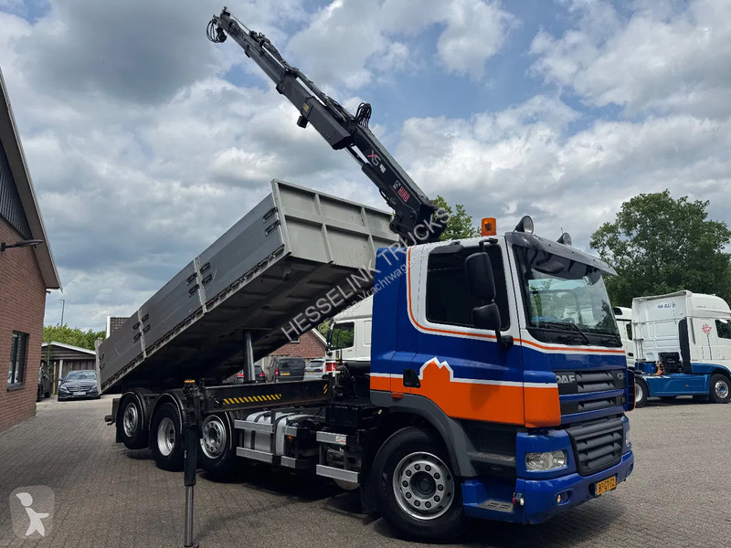 Camion DAF 85360 8X2 3 Zijdige kipper HIAB 16...