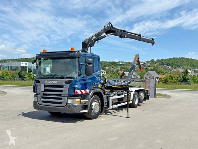 Camion Scania P 360 * ABROLLKIPPER * HIAB BS...