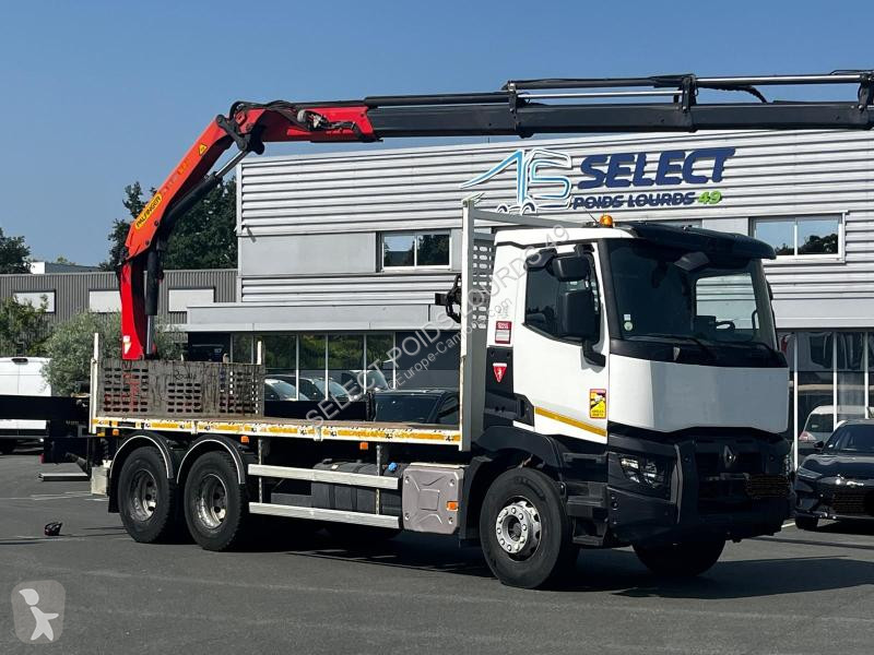Camion Renault 6X4 POLYBENNE GRUE C-Series