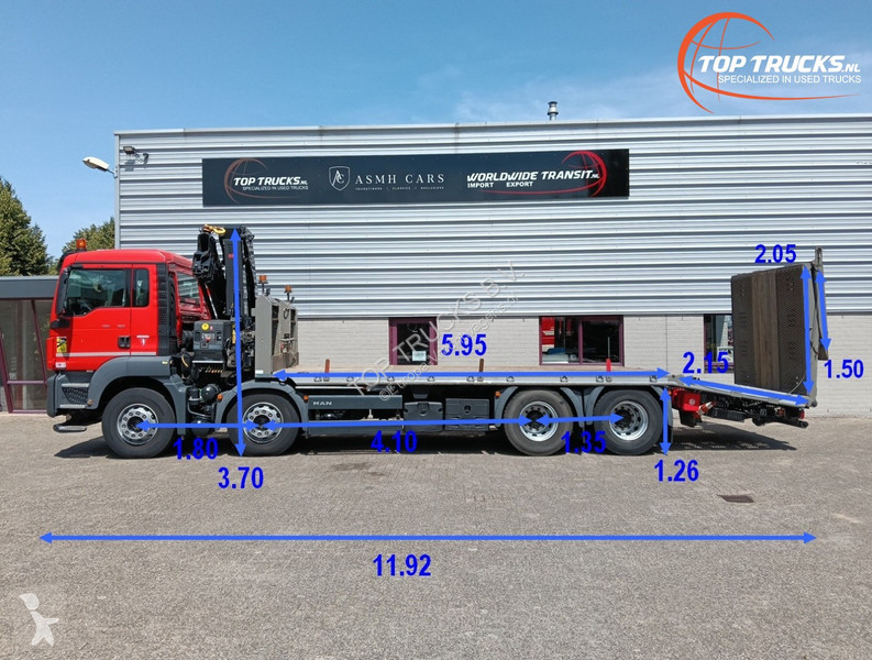 Camion MAN 35.360 8x2 - Hiab 22TM Kraan,...