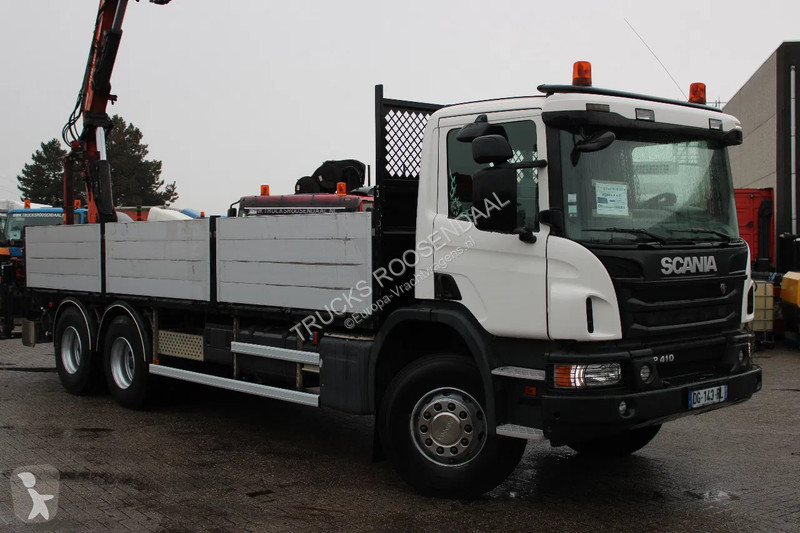 Camion Scania P410 + atlas 190 4x hydrolic +...