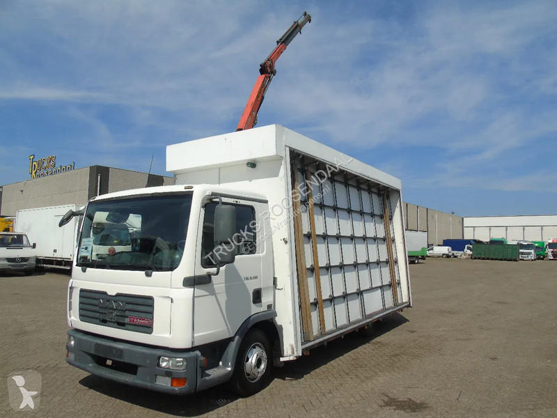 Lastbil MAN 8.180 + PALFINGER + GLASS TRUCK +...