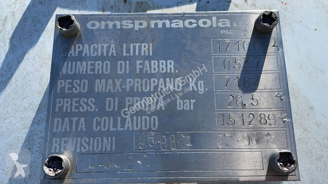 Equipamentos pesados  Omsp Macola Gastank GPL,...