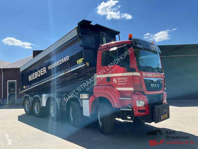 Kamion MAN 10x8 Euro 6 kipper met kleppen