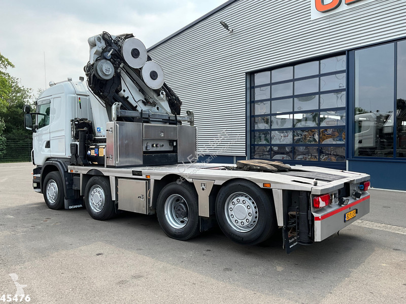 Camion Scania 480 HMF 85 Tonmeter laadkraan +...
