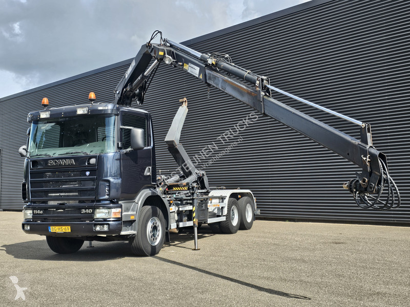 Camion Scania 340 6x2 / HIAB CRANE + 25T HOOKLIFT