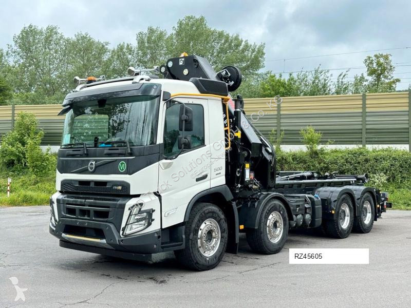 Camion Volvo FMX 500 8x4 Abrollkipper + Kran...