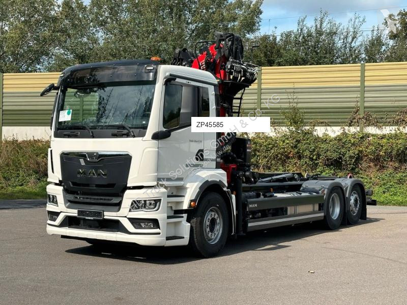 Kamion MAN TGS 26.470 6x2 Abrollkipper + Kran...