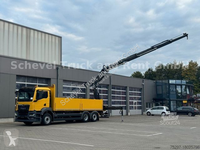 Lastbil MAN TGS 26.430 6x2-4 Pritsche mit FASSI...