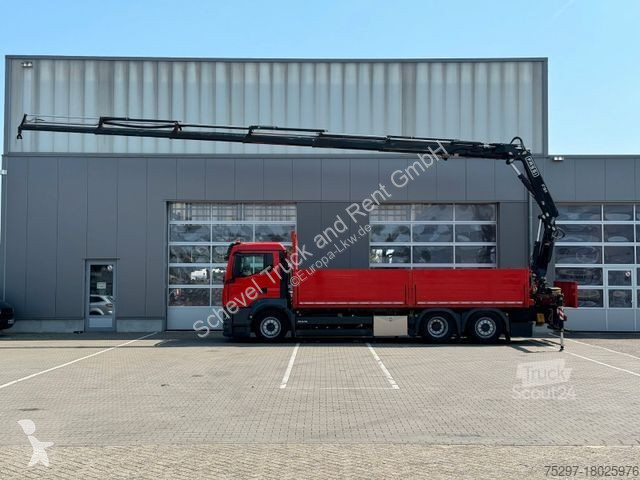 Lastbil MAN TGS 26.430 Baustoffpritsche Fassi...