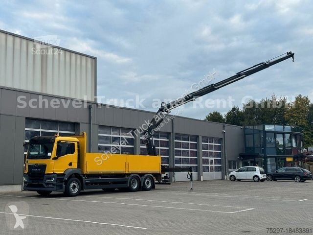 Lastbil MAN TGS 26.430 6x2-4 Pritsche mit FASSI...