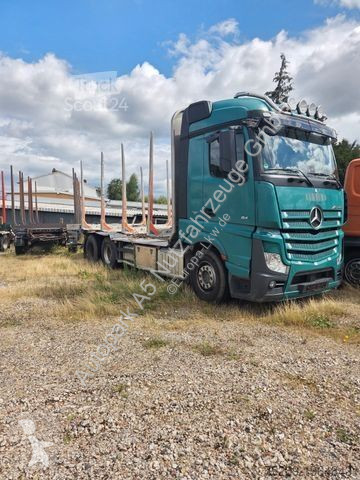 Camion Mercedes 2648 Holztransporter Kran...