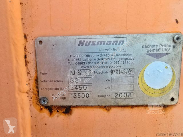 Equipamentos pesados Koppelbehälter Husmann PM...