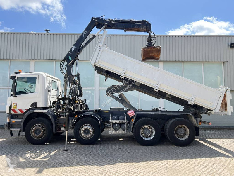 Kamion Scania 400 8X4 KIER 2010 + HIAB Crane...