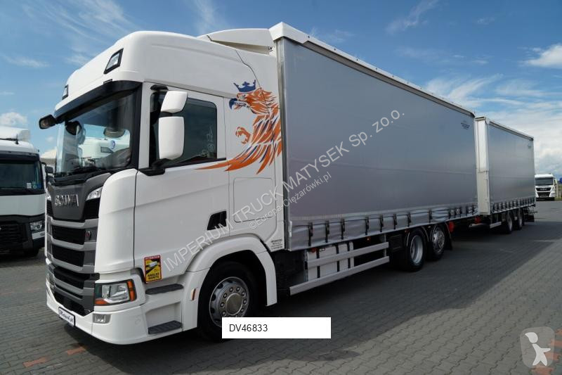 Kamion s návěsem Scania R 450 / ZESTAW TANDEM...