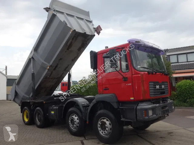 Camion MAN 410 8x4 kipper,manual feulpomp,steel...