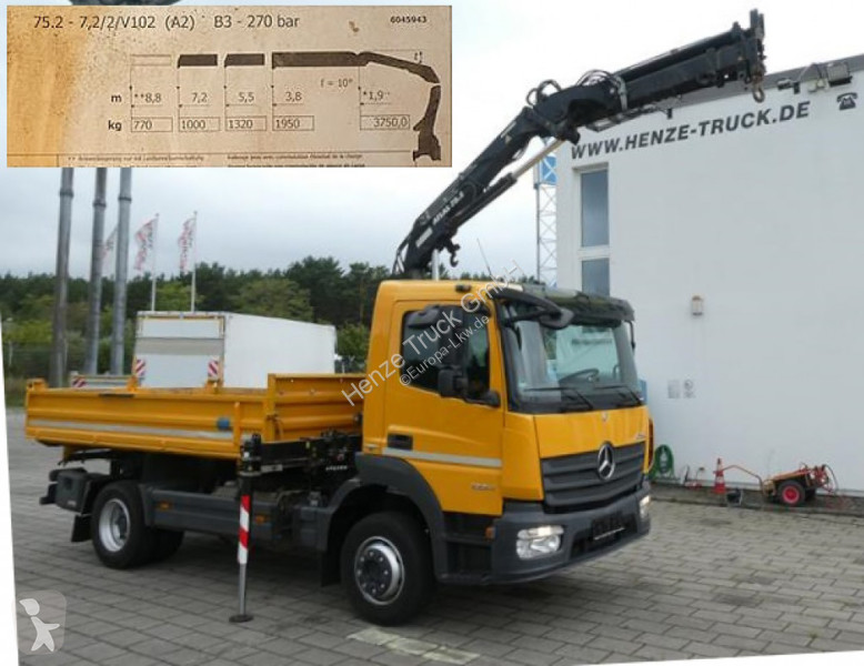 Camion Mercedes Atego 1224 K 2-Achs Kipper Kran...