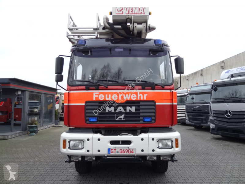 Kamion MAN FE 410 6X6 Feuerwehr Vema Lift 32 Meter