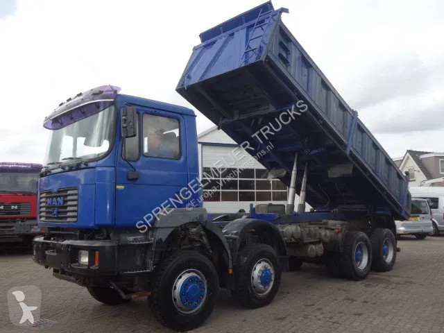 Camión MAN 8x8 meiller kipper manual diesel pomp