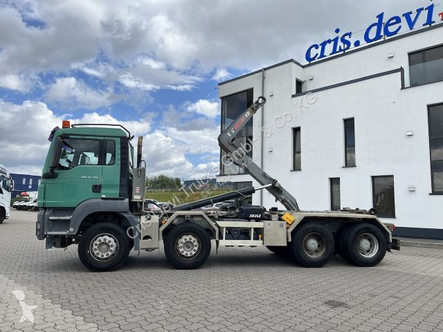 Lastbil MAN 35.480 8x4 Abrollkipper Hiab...