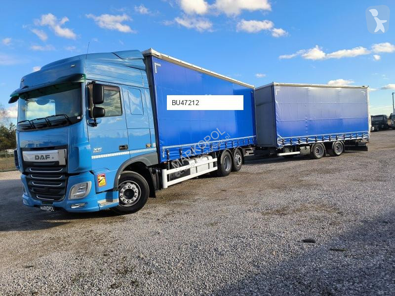 Camion remorque DAF Plandek Firanka