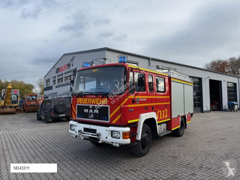 Camion MAN 12.222 LF16 Feuerwehrauto 4x4 Allrad...