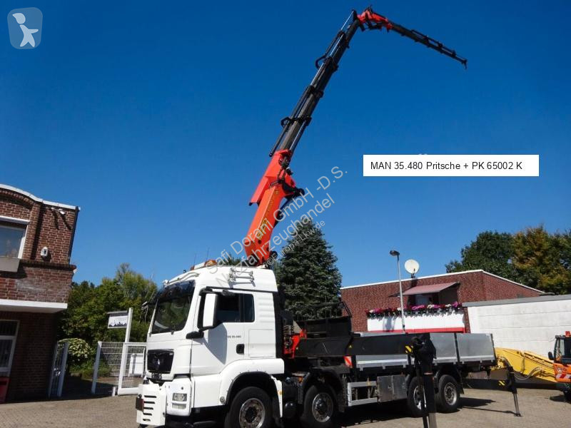 شاحنة MAN 35.480 TGS Pritsche + PK 65002 Kran 8x2