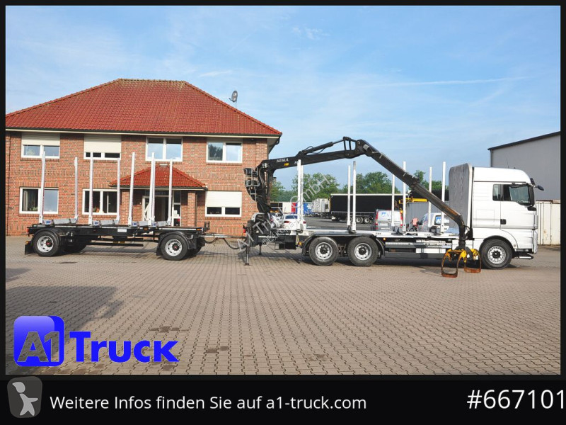 شاحنة MAN TGX 26.480, Holz Kesla 2109, 6x4,