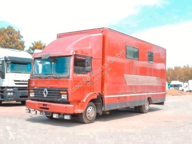Camion van à chevaux Renault Pferdetransport Koffer*H Kennzeichen