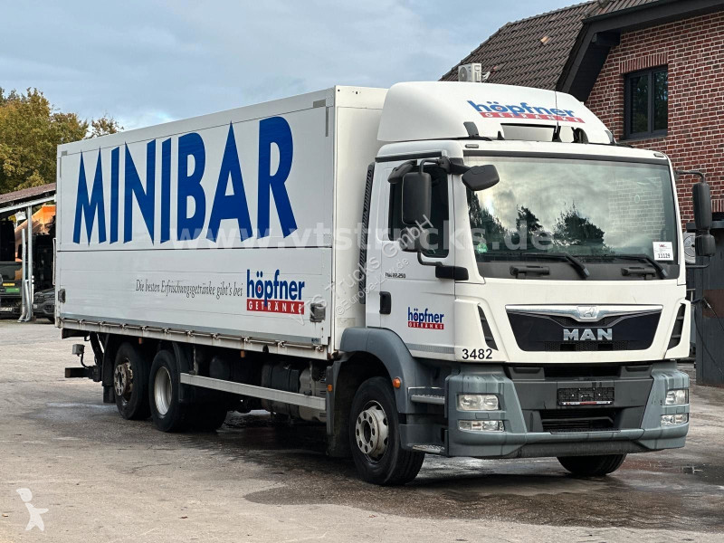 شاحنة MAN 22.250 Getränkewagen mit Ladebordwand...