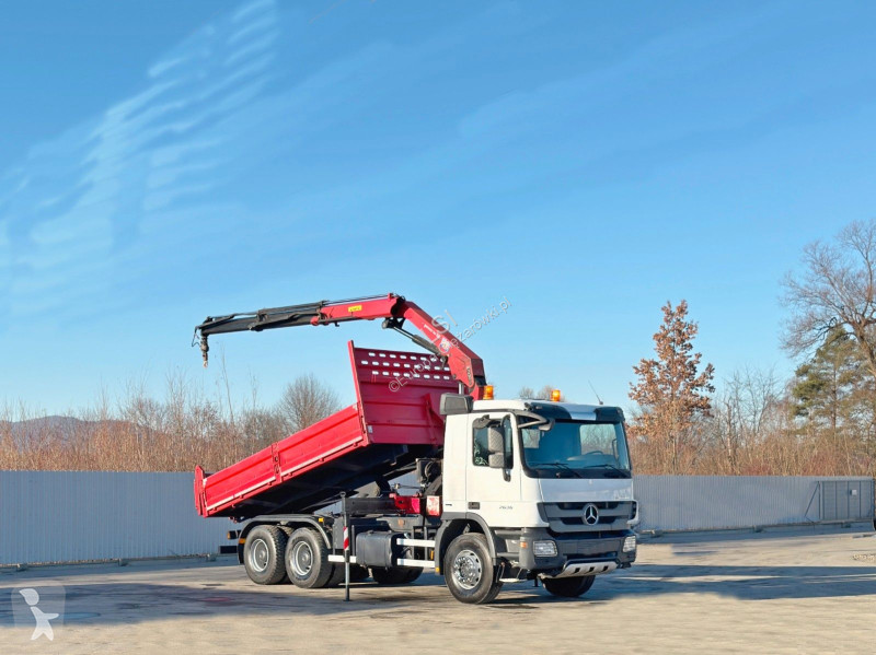 شاحنة Mercedes ACTROS * KIPPER 5,25 + BORDMATIC...
