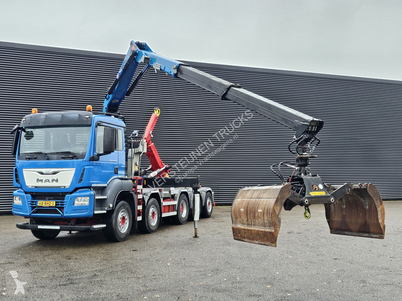 شاحنة MAN 47.440 BBL / 10X4 HOOKLIFT + Z CRANE