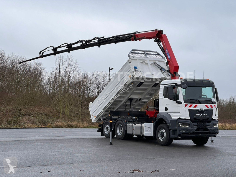 شاحنة MAN 26.520 6x4H-4 BL Meiler + HMF 2320...