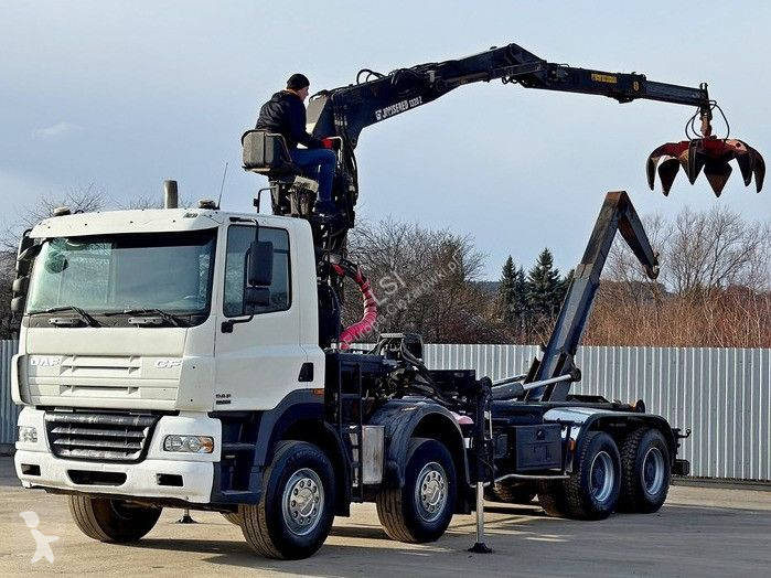 شاحنة DAF 85430 * ABROLLKIPPER + JONSERED J1320...