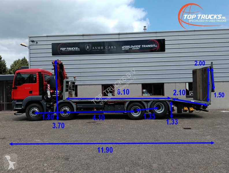 شاحنة MAN 35.360 8x2 - Fassi 23TM Kraan, Crane,...